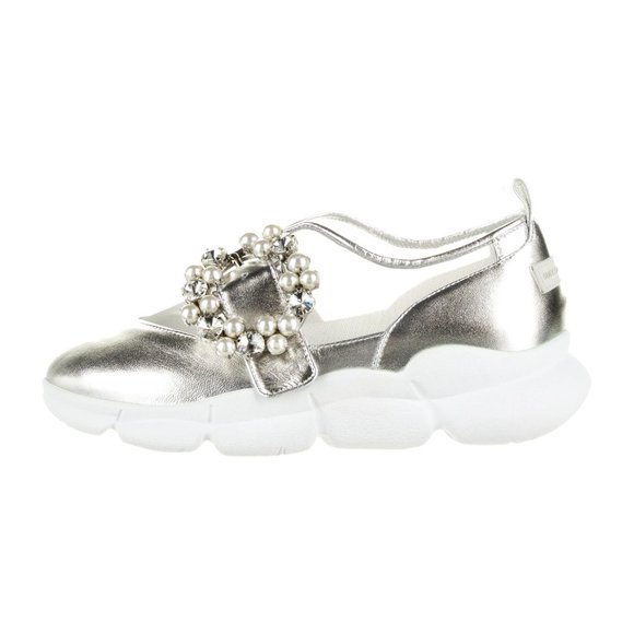 ★SUECOMMA BONNIE★ Unique sneakers(silver)_DG4DS25048SVX Suecomma Bonnie | Shoes | Suecomma Bonnie Metallic Silver